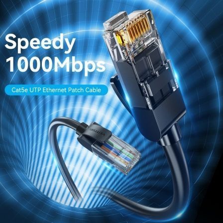 Vention Cable de Red Latiguillo RJ45 Cat.5e UTP AWG26 0.5 m Negro Vention Cable de Red Latiguillo RJ45 Cat.5e UTP AWG26 0.5 m Negro